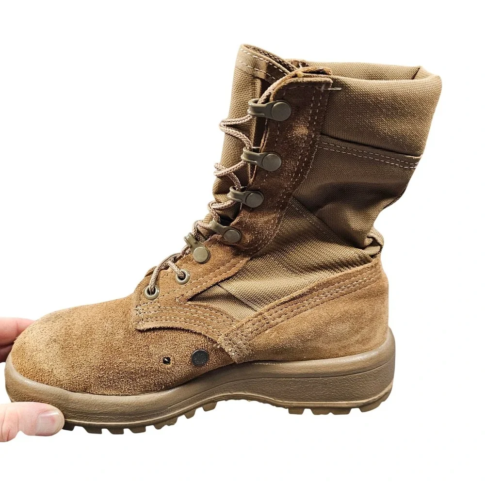 Belleville AHWC Hot Weather Military Combat Boot Coyote 23-D-1001 4 Wide US Made